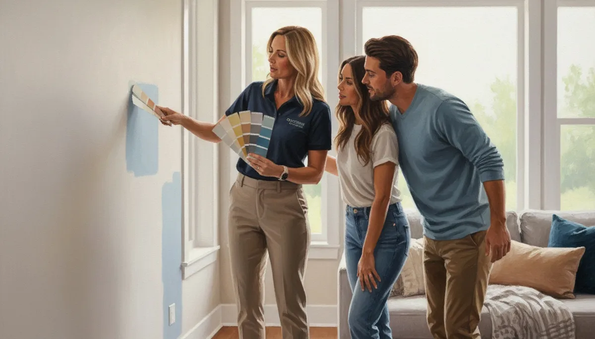 Omaha, NE paint color consultation for homeowners choosing durable interior and exterior palettes