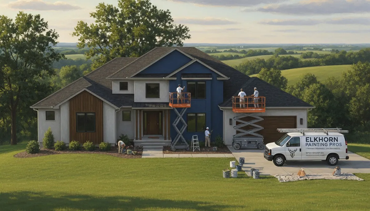 Painting contractor in Omaha, NE providing professional interior and exterior painting services