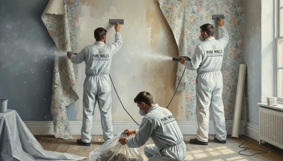 Professional wallpaper removal prep in Omaha, NE for clean, smooth wall painting results