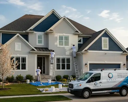 Exterior painting services for Omaha, NE residences by Painters Omaha NE